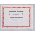 Stock Certificate of Recognition Athletic Award Certificate